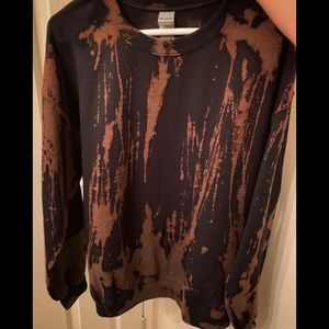 Custom acid wash crewneck